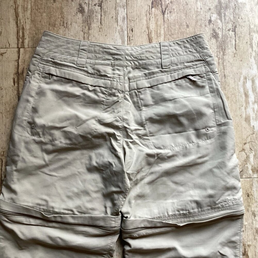 COLUMBIA Titanium Convertible Hiking Pants Beige Omni-Dri Women’s 6 - Picture 7 of 8